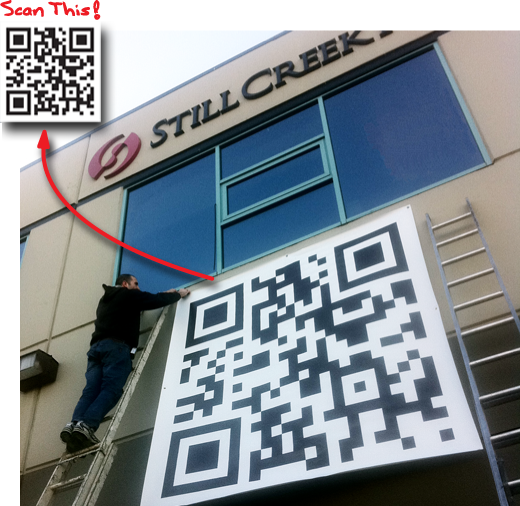 QR Code Banner for Still Creek Press