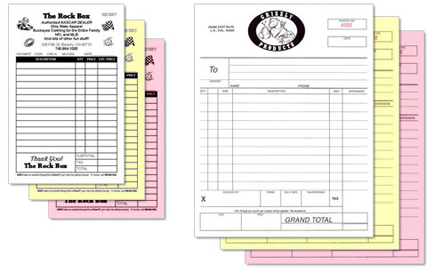 carbonless forms printing for business